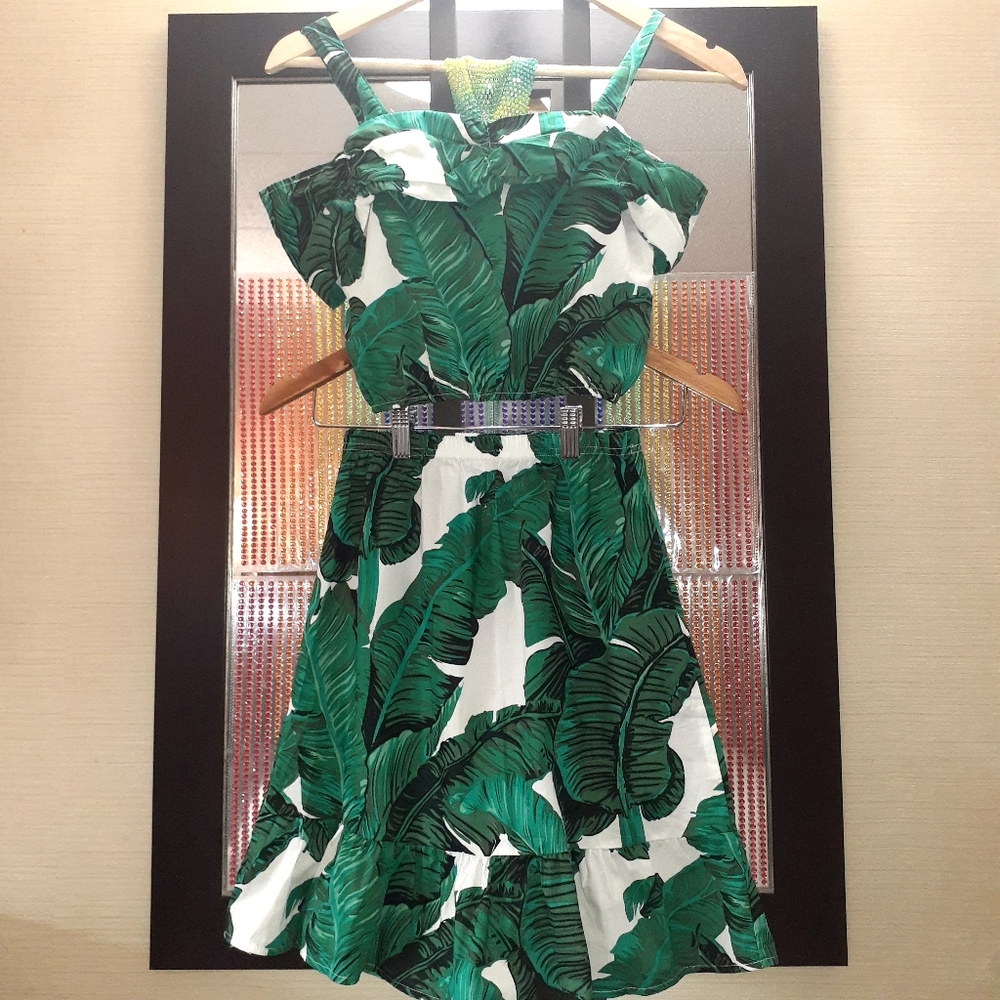 New Girls Tropical Skirt Set
